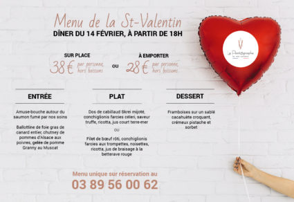 menu saint valentin mulhouse